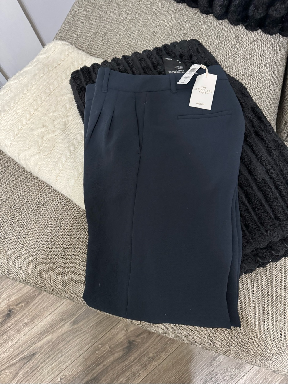 Navy Aritzia Effortless Tailored Dress Pants Size 10 short NWTs